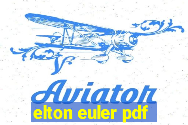 elton euler pdf